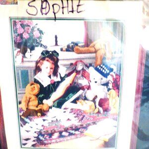 1995 Dimensions ENRAPTURED Kit #1473 Crewel Stitchery 23" x 19" James Himsworth